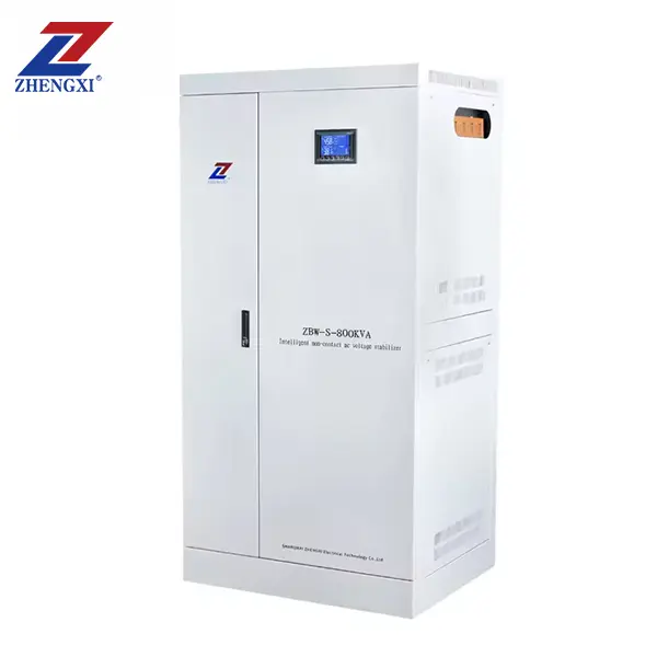 1000kVA Three-Phase High-Power Intelligent Fully Automatic Non-Contact Static Voltage Stabilizer with LCD Display