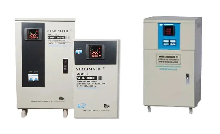 Digital control panel of servo voltage stabilizer made in Pakistan